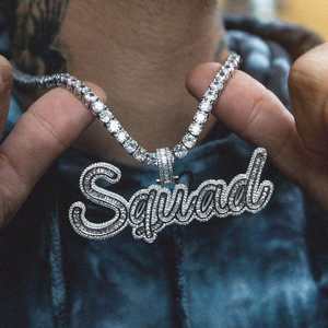 Colgante de Moissanita VVS con Certificación IGI, Letra Personalizada, Estilo Hip Hop, Corte Esmeralda, Diamante, Plata 925, Joyería Fina de Lujo para Hombre - Product Image 3