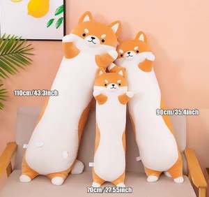 Long Shiba Inu Corgi Plush Foam Filled Body <b>Pillow</b> Giant <b>Stuffed</b> Animals Dog Sleeping <b>Pillow</b> Baby Soothing Toys Unisex 70-130cm - Product Image 3