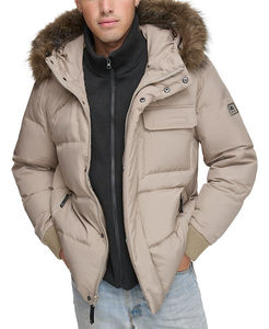 Nouvelle veste matelassée d'hiver pour homme, logo personnalisé OEM, extérieur, rembourrage, chaude, pour homme, fabriquée au Pakistan, tenue de Noël - Product Image 2