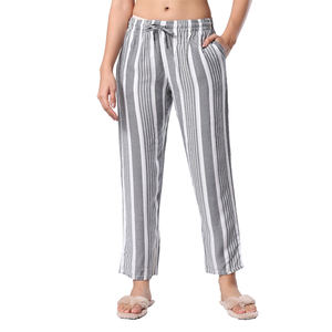 100% algodón hecho señoras de longitud completa solo Jersey ropa de noche para mujer pijama pantalón a precio competitivo - Product Image 1