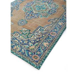 Vintage Beige Brown Hand Knotted Wool <b>Rug</b> for Home Use-for Living Hallway Entryway Teen's Bedroom Medallion Rectangle Puzzle - Product Image 2