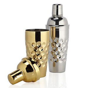 Honeycomb Design <b>Cocktail</b> <b>Shaker</b> Royal Gold Stainless Steel Bar Drinking Tool With Black Pattern Luxury Leakproof Drink Mixer - Product Image 5