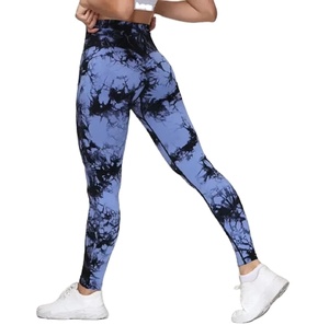 Leggings de yoga pour femmes Amazing Industries, taille haute, anti-transpiration, séchage rapide, respirants, taille élastique, couleur unie, 10% élasthanne - Product Image 1
