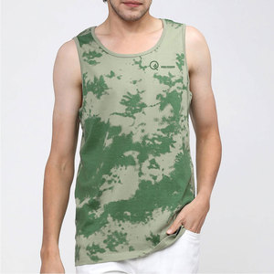 เสื้อกล้ามผู้ชายสีพื้นคุณภาพสูง ทรงหลวม ใส่สบาย เหมาะสำหรับออกกำลังกาย ใส่ลำลองที่บ้านและใส่เดินเล่น - Product Image 1