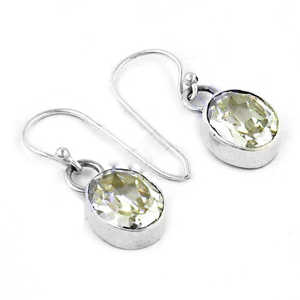 Pendientes de Plata 925 con Citrino en Forma de Gota para Mujer - Product Image 2