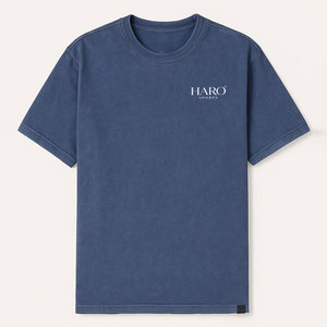 T-shirt délavé à l'acide pour homme, style streetwear moderne, tissu doux, tenue urbaine tendance, confortable pour le quotidien - Product Image 1