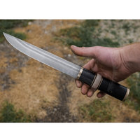 Couteau Viking personnalisé traditionnel de haute qualité fait à la main avec gaine en cuir