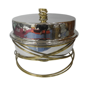 Style luxueux Buffet métal chauffe-plat cuivre fini poudre enduit support hôtel Restaurant restauration accessoires - Product Image 6