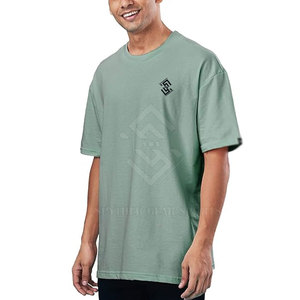 Pakistan Manufactured Men's Drop Shoulder <b>T</b>-<b>Shirt</b>-High Quality Polyester/Cotton Quick Dry & Breathable - Product Image 1