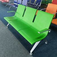 Chaise d'attente moderne pour réception, banc de salle d'attente d'aéroport, chaise de salle d'attente de clinique à 3 places