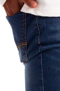 กางเกงยีนส์รัดรูปผ้ายืดเข้ารูปสำหรับผู้ชายกางเกงเดนิมยืดรัดรูประบายอากาศได้ดีผ้าเย็บติดพลอยเทียมแบบกำหนดเองได้ - Product Image 4