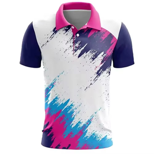 Camiseta de manga corta informal con logotipo personalizado para hombre, camiseta de manga corta informal antiarrugas con bordado de algodón y LICRA de punto, marca personalizada - Product Image 3