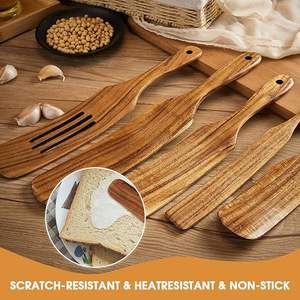 Juego de Utensilios de Cocina de Madera de Teca Ecológica de Alta Calidad, Estilo Tradicional, Artesanía Son Tra, Color y Logotipo Personalizables, Hecho en Vietnam - Product Image 2