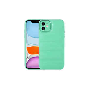 Coque en silicone brillante ajustée pour iPhone 11 XS avec protection de l'appareil photo, emballage de vente au détail, coque arrière protectrice - Product Image 1