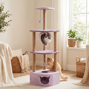 Amistar <b>Cat</b> Oasis – Luxury Tunnel <b>Cat</b> Scratcher, Multi-Functional Playground for All Breeds & Sizes - Product Image 5