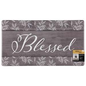 Tappeto da Cucina Moderno Anti-Fatica 'Blessed' con Motivo Floreale, Tecnica Intrecciata, in PVC Espanso e Poliestere, Lavabile - Disponibile in 2 Misure! per la vita quotidiana - Product Image 3