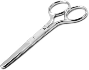 Ciseaux de toilettage professionnels OdontoMed 2011 ODM en acier inoxydable à lame droite, pointe aiguisée, pour cheveux, cils, nez, sourcils, manucure - Product Image 5