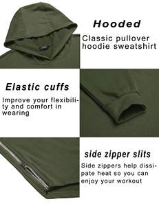 Sweat-shirt de sport ajusté à manches longues pour homme, vêtements de fitness pour la musculation, entraînement, style de vie actif - Product Image 5