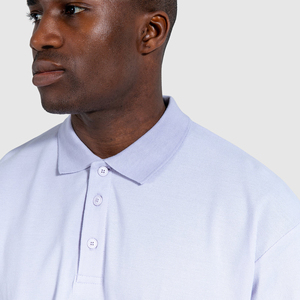 Polo à séchage rapide surdimensionné et style décontracté pour hommes, polo imprimé en coton et polyester, logo personnalisé, respirant, grande taille pour hommes - Product Image 4