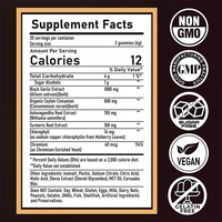 Compléments d'ail noir vieilli 1000mg Plus Cannelle de Ceylan et Chrome sous forme de bonbons gélifiés