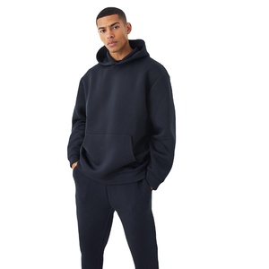 PUFFIN SPORTS Survêtements modernes pour hommes, respirants, imprimés, unis, 2-en-1, à capuche, en polaire, avec cordon de serrage, poches latérales, pour l'automne - Product Image 1