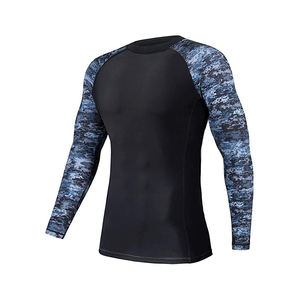 Camiseta de Compresión Elástica de Manga Larga para Hombre, Protección contra Erupciones, Logotipo Personalizado, Venta al por Mayor - Product Image 2