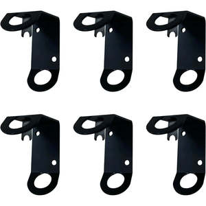 ท็อปฟลักส์ ชุด 6 ชิ้น ขายึดผนังในร่มขนาดเล็ก รูปตัว L สำหรับยึดเสาธง ใช้ได้กับบ้าน ห้องเรียน โรงเรียน ธงสามเหลี่ยม ดีไซน์สวยงาม ใช้งานได้จริง - Product Image 4