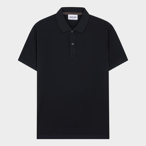 Aristino Regular Fit hombres Smart Casual para camisa APS004AS1 diseño sólido 97% algodón mercerizado 3% Spandex manga corta caliente - Product Image 1