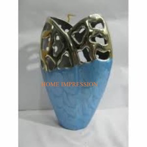 Vases tendance les plus vendus pour la décoration florale Articles de table Conception unique Vase et pot de luxe de couleur blanche et or Prix bas - Product Image 6