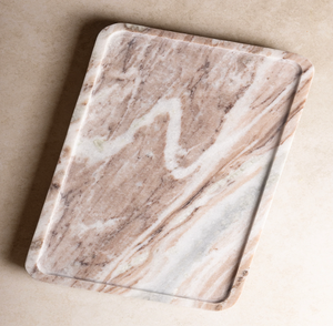 Plateau de service en marbre Plateau rectangulaire décoratif Meilleure vente Excellent plateau de service en marbre - Product Image 1