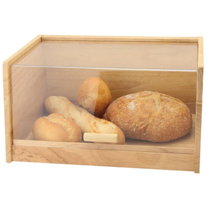 Clear Front Bread Bin Wooden With Clear Top Food <b>Storage</b> <b>Kitchen</b> Container Bread Box <b>for</b> <b>Kitchen</b> Usage - Product Image 4