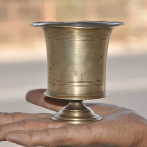 Tazón de Helado de Metal de Latón Antiguo de Lujo, Tazón Personalizado Rústico Pulido a Mano, Duradero y Ecológico para Fiestas y Bodas - Product Image 1