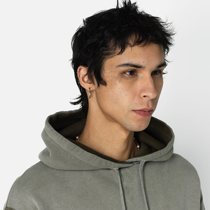 Venta al por mayor de gran tamaño Drop Shoulder Hoodie Hombres Heavyweight Street-Wear Jersey de manga larga Sudadera con capucha para hombres - Product Image 5