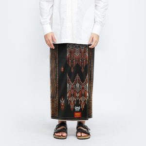 Pareo Lungi BHS Excelente en Color Dorado, un Sarong Tradicional Musulmán para Hombre, Cómodo y Transpirable - Product Image 3