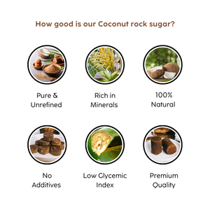 Kicco Coconut <b>Rock</b> Sugar / Premium Quality 100% Natural Aromatic Pure & Unrefined Malaysian Coconut Sap/Nectar <b>Sweet</b> Taste - Product Image 3