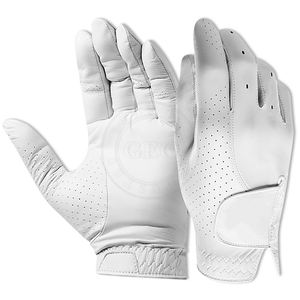 Guantes de golf blancos de cuero suave Cabretta, fábrica de Pakistán - Product Image 3