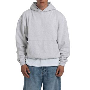 Últimas sudaderas con capucha extragrandes de punto personalizadas para hombre, 100% algodón, de alto gramaje (300g), antiarrugas, de corte holgado, tipo jersey. - Product Image 1