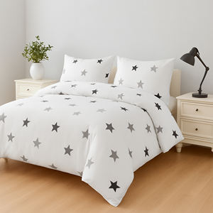 Juego de Funda Nórdica con Cierre y Funda de Almohada 100% Poliéster Tejido Liso, Suave y Transpirable para un Sueño Reparador, Uso Doméstico - Product Image 1