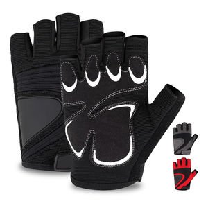 Gants de cyclisme unisexes mi-doigts avec rembourrage en gel, antidérapants, pour VTT, respirants, absorption des chocs, paume antidérapante pour le sport - Product Image 1
