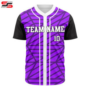 Camiseta de béisbol transpirable de secado rápido más vendida, camiseta de béisbol abotonada para niños, ropa de equipo, camiseta de béisbol y softbol para hombres - Product Image 5