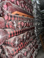 Tissu extensible à carreaux teint en fil, en polycoton, prêt à l'exportation, restes provenant d'un des plus grands entrepôts de tissus de Chine