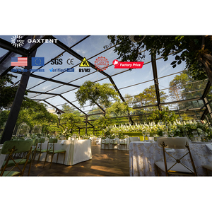 Tente hexagonale de mariage <span class=keywords><strong>Guess</strong></span> pour décoration intérieure, é<span class=keywords><strong>v</strong></span>énements Haldi Mandap - Structure en alliage d'aluminium, imperméable, design imposant - Product Image 1