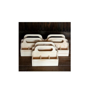 Porte-couverts moderne à 3 sections porte-couverts en bois de haute qualité support de rangement des couverts de couleur noire au prix le plus bas - Product Image 5