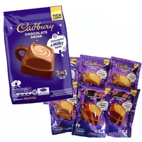 CAD BURY Listo para Enviar, Bebida Instantánea de Chocolate Caliente 3 en 1 en Polvo con Sabor a Chocolate Real, 40% Brix, 18 Meses de Vida Útil en Bolsa