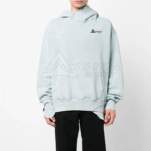 Sweatshirts d'hiver pour hommes à capuche légers délavés à l'acide avec logo personnalisé Sweats à capuche délavés à l'acide pour hommes à vendre - Product Image 1