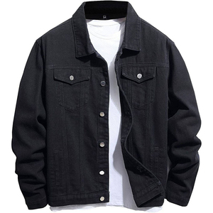 Chaqueta Vaquera Bordada Desgastada para Hombre, Chaqueta de Mezclilla Estilo Urbano con Detalles Personalizados y Chaquetas Vintage para Hombre - Product Image 6