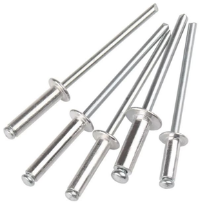 Rivets aveugles à extrémité ouverte en aluminium, fer et acier inoxydable, tête ronde 2.4-6.4 - Product Image 1