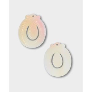 จี้ห้อยคอรูปหอยสังข์สีชมพูแกะสลักลายอิสระ - Product Image 1