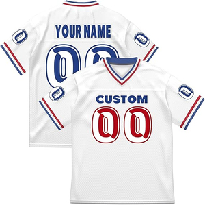 American Football Jersey Oversized <b>Mesh</b> V-Neck Hip Hop Streetwear Tee Number Print Breathable Short Sleeve for <b>Men</b> Wholesale - Product Image 3