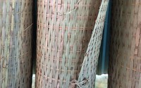 Vente chaude Bambou Sukkot Tapis Haute Qualité Sangle De Bambou Naturel Matériau Durable Pour Décor Tapis De Toit